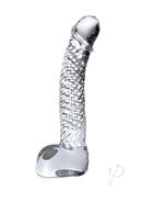 Icicles No. 61 Textured Glass G-spot Dildo With Balls 5in -...